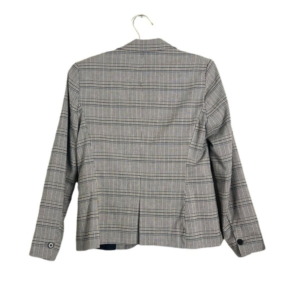 Zara Plaid Single Button Blazer Jacket Size 10 - Picture 5 of 5